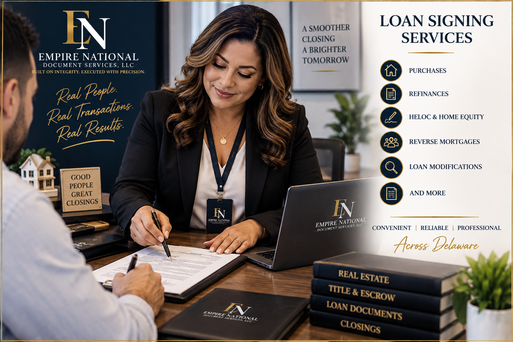 Loan signing services