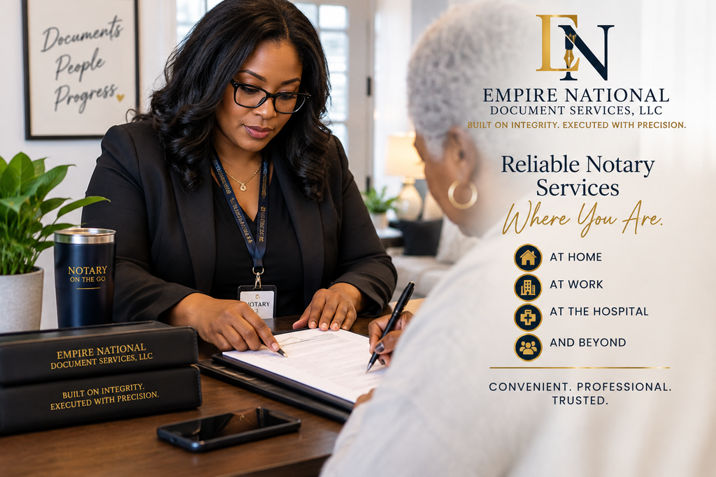 Mobile notary Delaware services